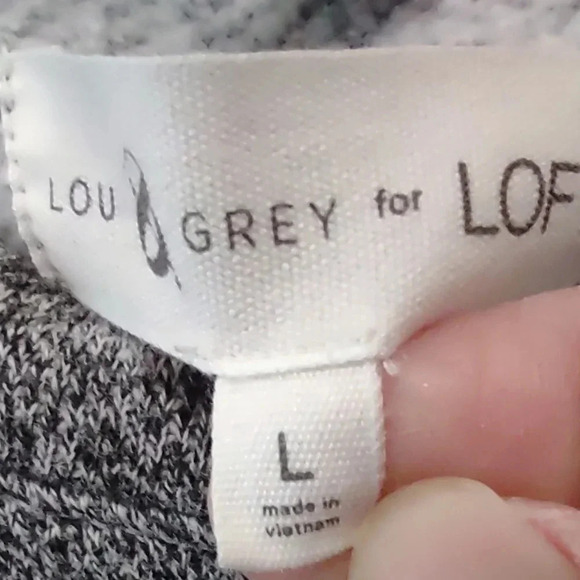 Lou & Grey for Loft pullover emoji sweatshirt women's size L - Picture 5 of 8